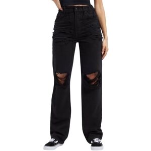 79 ⚡️FLASH SALE CCO GOOD AMERICAN GOOD 90S SHREDDED JEANS IN BLACK 8/29